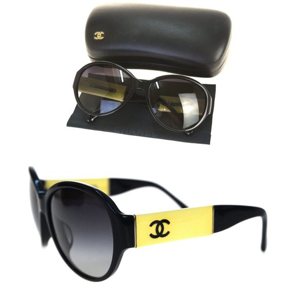 CHANEL Accessories - Chanel Coco Rectangular Sunglasses Black